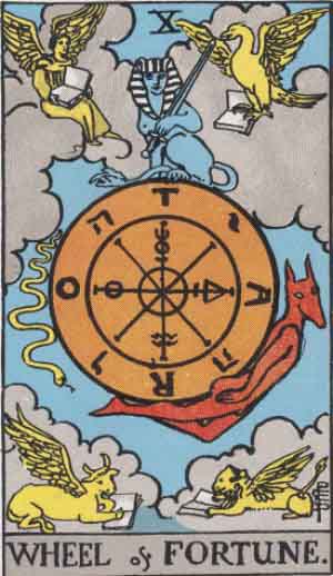 Wheel of Fortune tarot card from the Path of Light deck