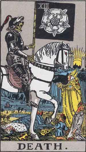 Death tarot card from the Path of Light deck