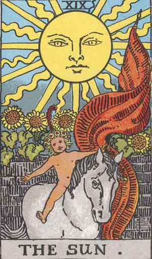 The Sun tarot card from the Path of Light deck