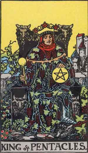 King of Pentacles tarot card from the Path of Light deck